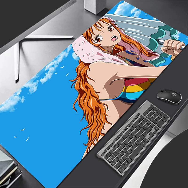 Gaming Office Accessories - マウスパッドワンピース耐久性のあるアニメゲームアクセサリー Gabinete ゲーマー PC コンピュータデスクマット大型 XXL