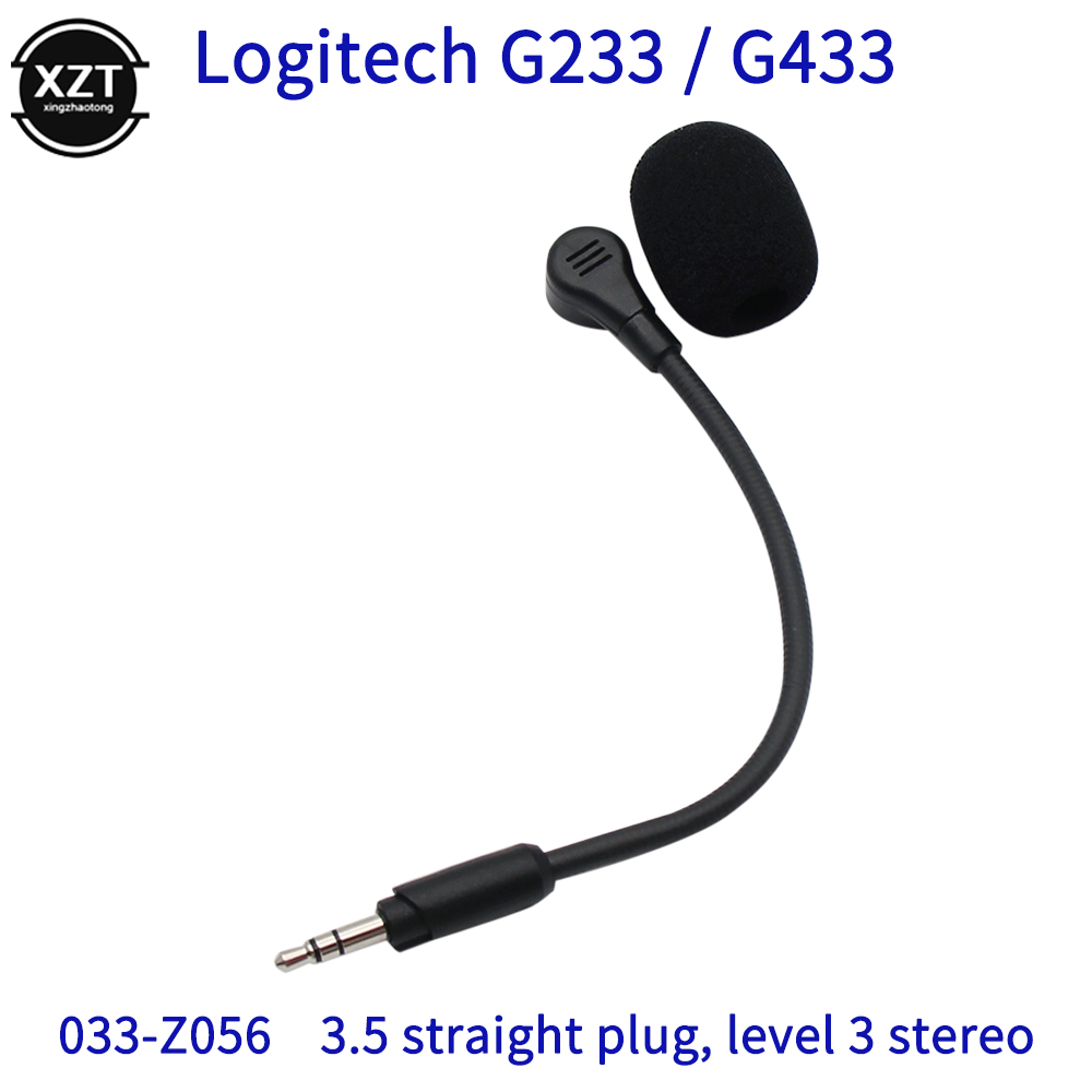 Gaming Accessories Logitech - Logitech g 3.5 433ゲーミングヘッドセット,交換用ゲームマイク,233mm