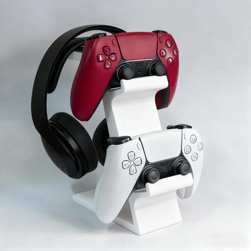 Gaming Accessories For Setup - ● 3-in-1 コントローラースタンド デスク用 ヘッドセットホルダー付き ゲームオーガナイザー