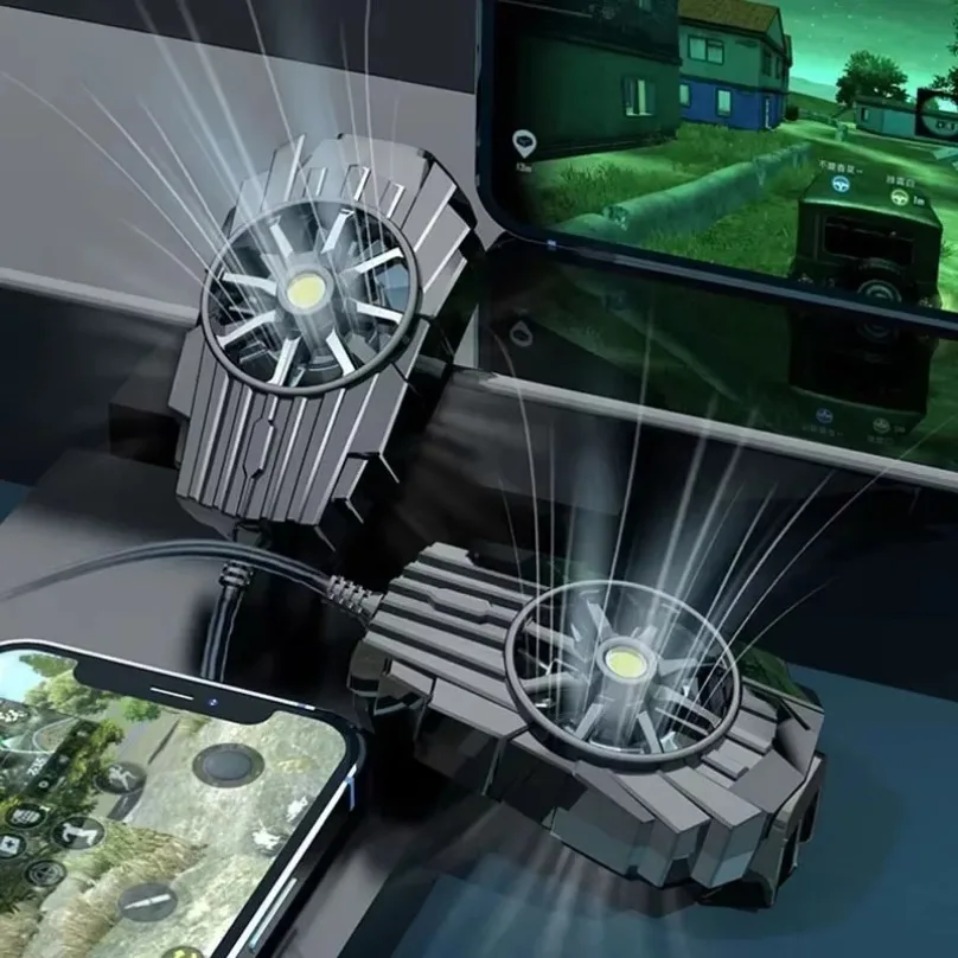 Gaming Accessories Iphone - ポータブルバッククリップ冷却ミニ空冷式携帯電話ラジエーター iPhone 15 iOS Android ゲームアクセサリー
