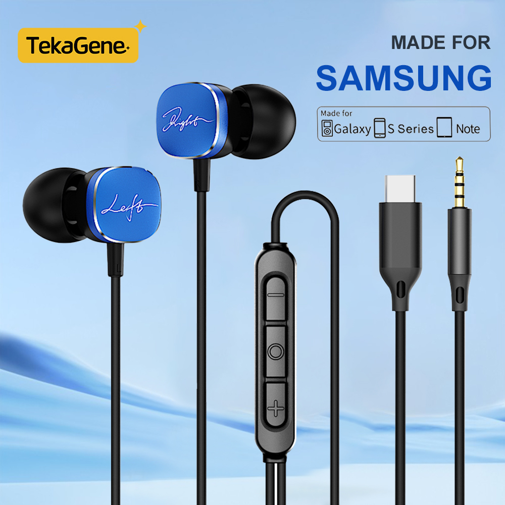 Gaming Accessories Iphone - Samsung Type-C有線ヘッドホン Dolbyサウンド マイク付き 3.5MMインナーイヤー型イヤホン iPhone