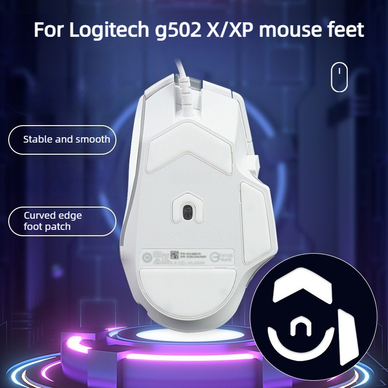 Gaming Accessories Logitech - ロジクール G502 ヒーロー/502X/XP ワイヤレス/有線アイスバージョンフットパッド、滑り止めステッカー、滑らかで耐摩耗性の高いセット