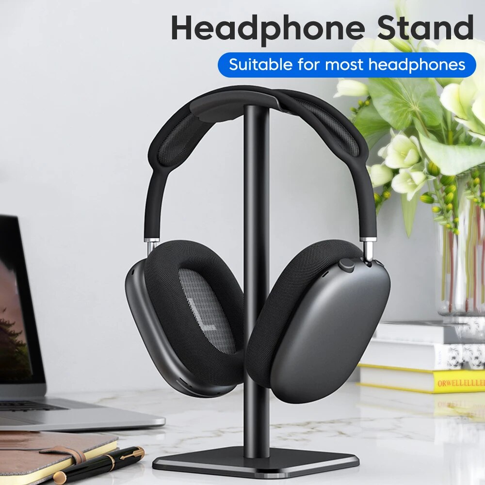 Gaming Accessories For Setup - ユニバーサルヘッドフォンスタンドアルミ合金ヘッドセットホルダーゲームイヤホンデスクトップヘッドフォンサポートホルダー