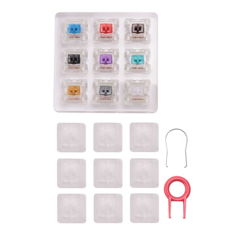 Keyboard Switch Tester - YSS-9 キースイッチテスター Outemu 用メカニカルキーボード用ゲーミングスイッチブルーリニアクリッキーサイレントシルバーホワイト SMD 軸耐久性