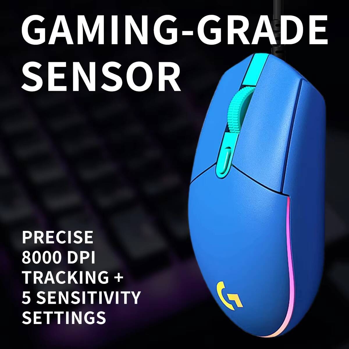 ロジクール G203 LIGHTSYNC ゲーミングマウス  - Gaming Accessories Logitech のレビューと価格