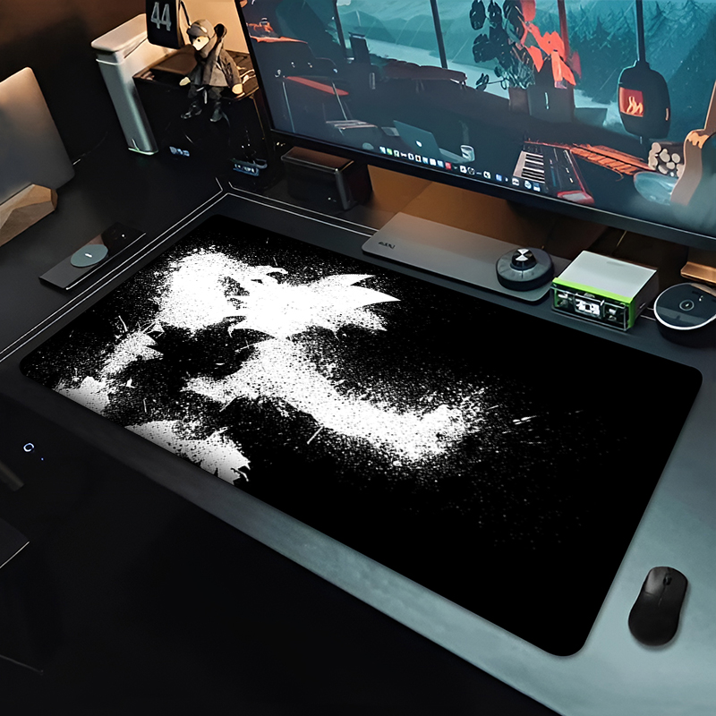 DBZ ブラックアニメマウスパッドドラゴンボール大型 PC  - Gaming Accessories For Setup のレビューと価格