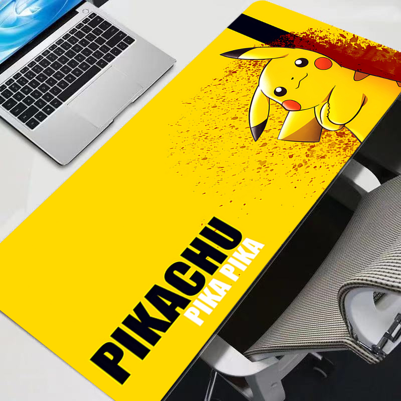 マウスパッド大 P-ピカチュウゴム PC コンピュータゲーム - Gaming Accessories For Setup のレビューと価格
