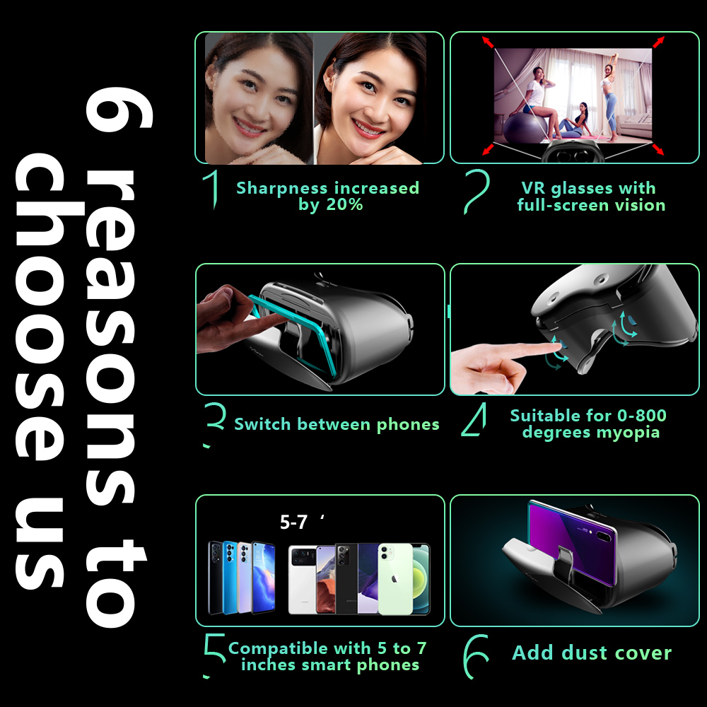 3D バーチャルリアリティ VR メガネ iPhone An - Gaming Accessories Iphone のレビューと価格