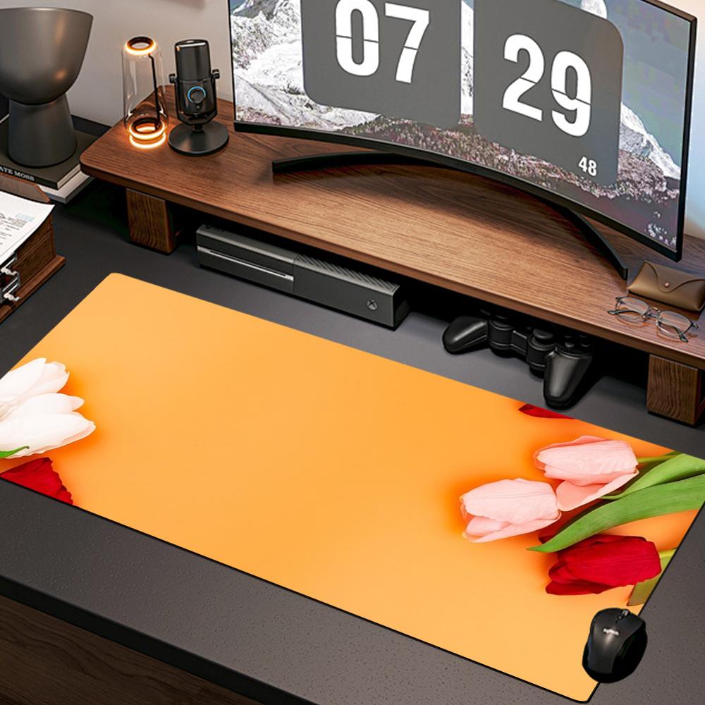 チューリップ壁紙マウスパッド新しいコンピュータホームマウスパ - Gaming Accessories Wallpaper のレビューと価格