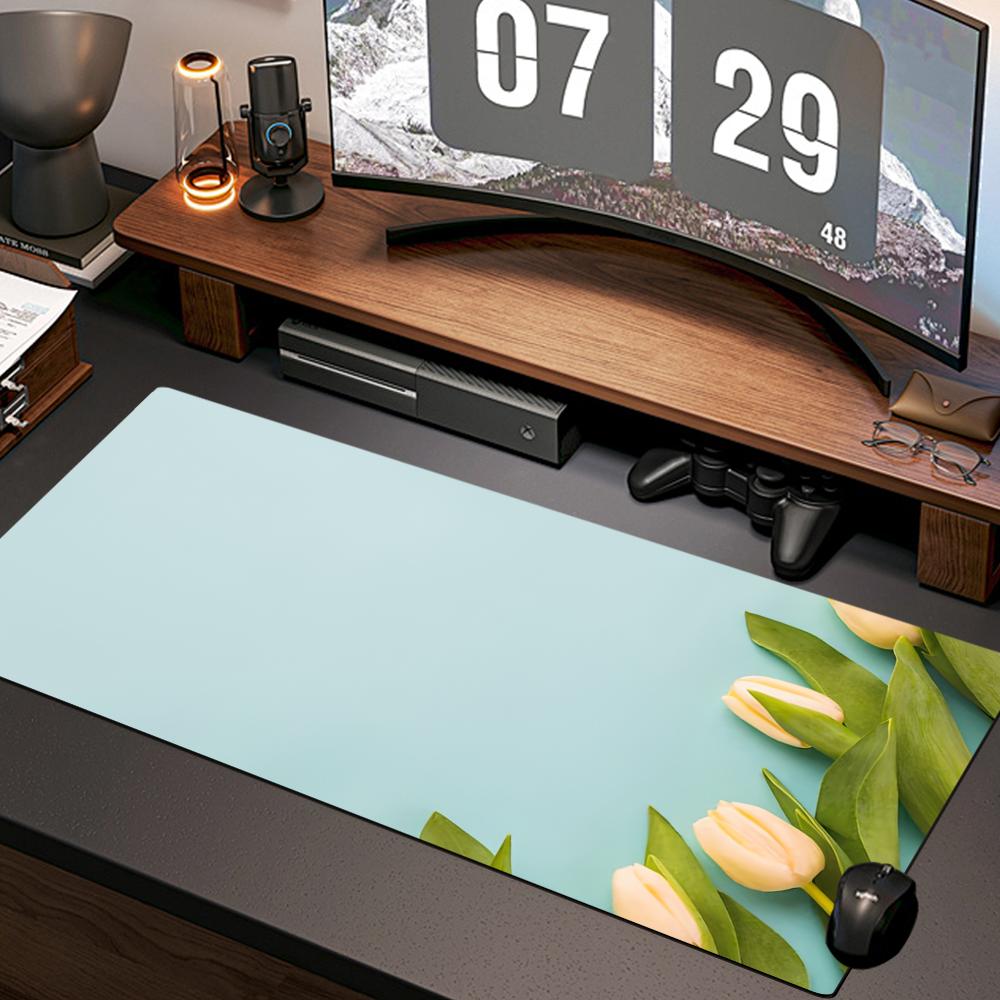 チューリップ壁紙マウスパッド新しいコンピュータホームマウスパ - Gaming Accessories Wallpaper のレビューと価格