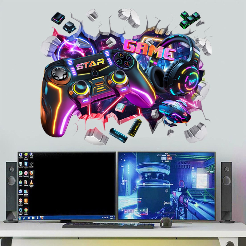 大型クールゲームコントローラーグラフィティウォールホールアー - Gaming Accessories Wallpaper のレビューと価格