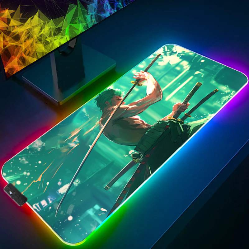 ワンピースゾロマウスパッド RGB ゲームアクセサリー Ga - Gaming Office Accessories のレビューと価格