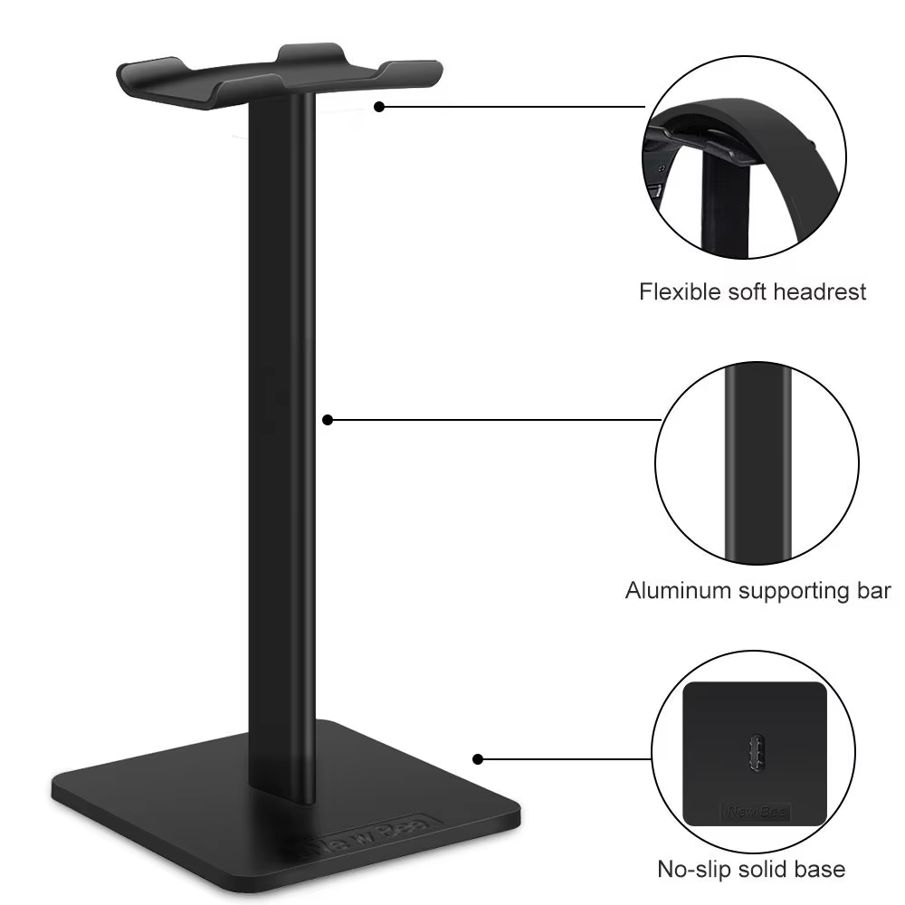 新しい Bee Z1 アルミ合金ヘッドフォンスタンドホルダー - Gaming Accessories For Setup のレビューと価格