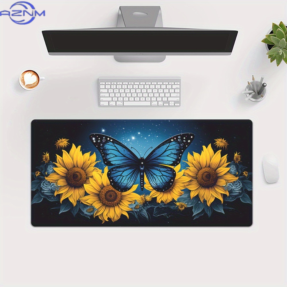 1pc バタフライサンフラワーステレオクリエイティブ壁紙マウ - Gaming Accessories Wallpaper のレビューと価格