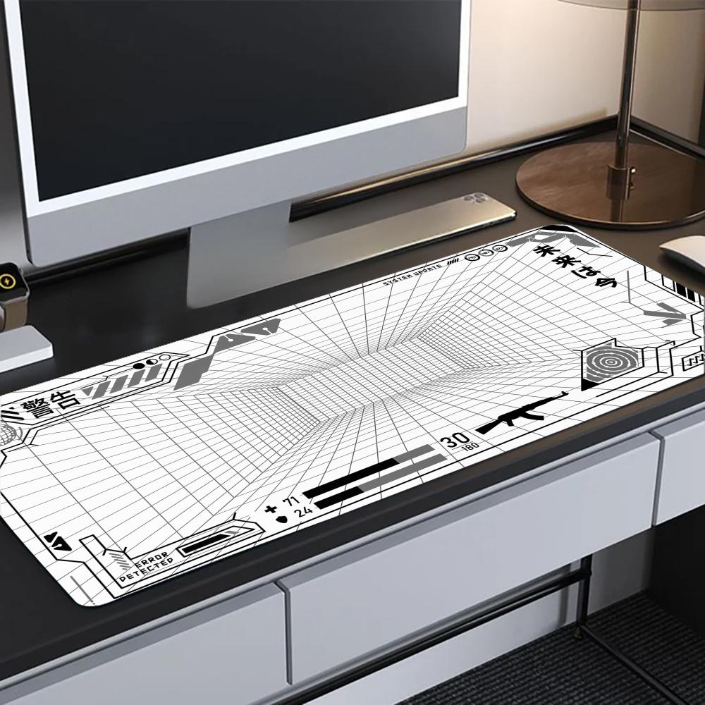 パースペクティブグリッドデスクマット ゲーミングマット パッ - Gaming Accessories White のレビューと価格
