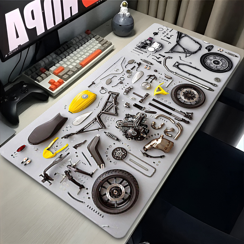 分解図 ゴム製マウスパッド マウスパッド XXL ゲームアク - Gaming Office Accessories のレビューと価格