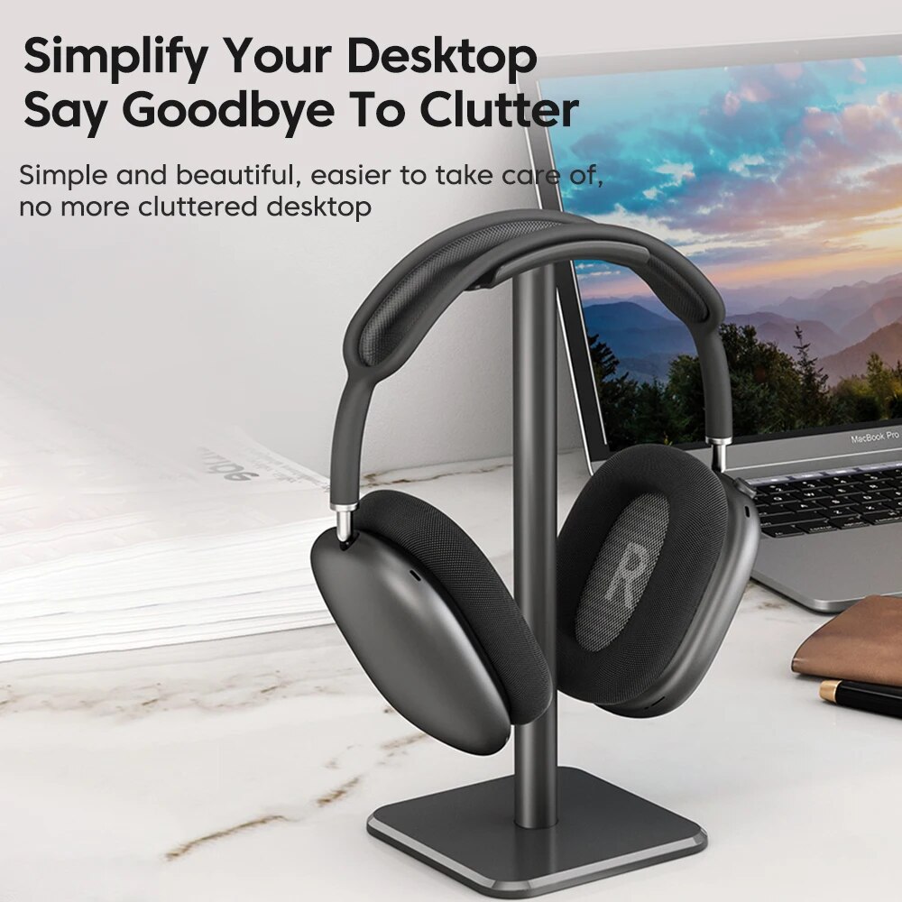 ユニバーサルヘッドフォンスタンドアルミ合金ヘッドセットホルダ - Gaming Accessories For Setup のレビューと価格