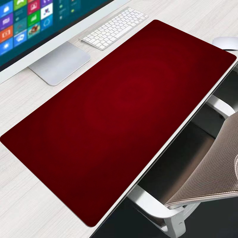 赤いマウスパッドオフィス拡張デスクマット 90 × 40 セ - Gaming Office Accessories のレビューと価格