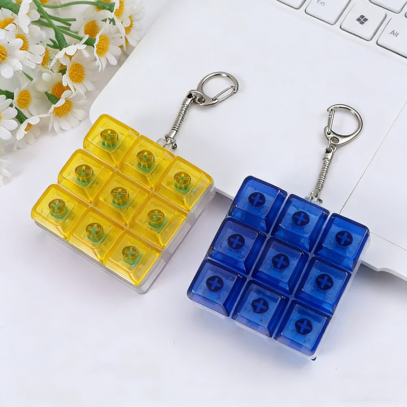 カスタマイズ可能なフィジェットキーホルダーおもちゃ - 9キ - Keyboard Switch Tester のレビューと価格