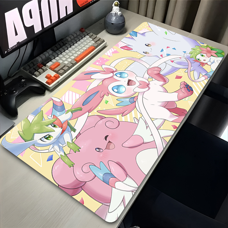 大型ピンクかわいいマウスパッド XXL ゲームコンピュータア - Gaming Office Accessories のレビューと価格