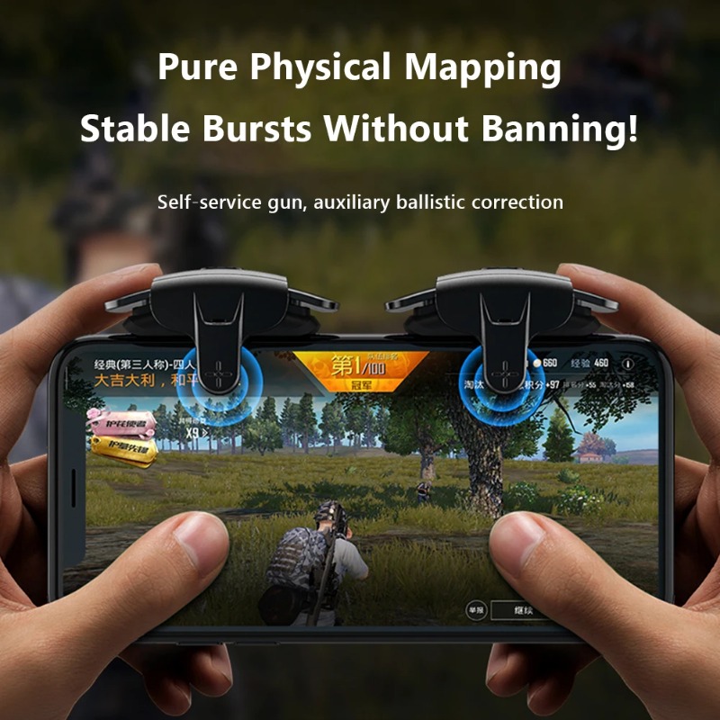 AK05ゲームコントローラー PUBGモバイル用 携帯電話射 - Gaming Accessories Iphone のレビューと価格