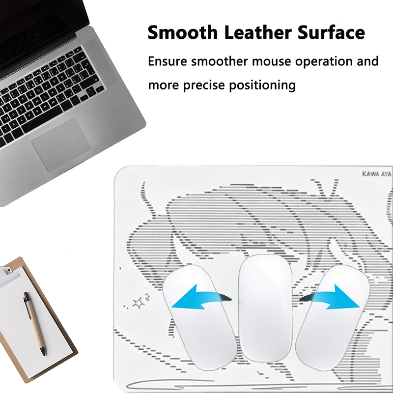 1 個革製マウスパッドアニメエンジェルガール Y2k かわい - Gaming Accessories For Setup のレビューと価格